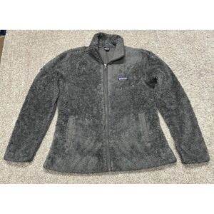 Patagonia Los Gatos Jacket Women's L Forge Grey Full Zip Fuzzy Fleece Outdoor